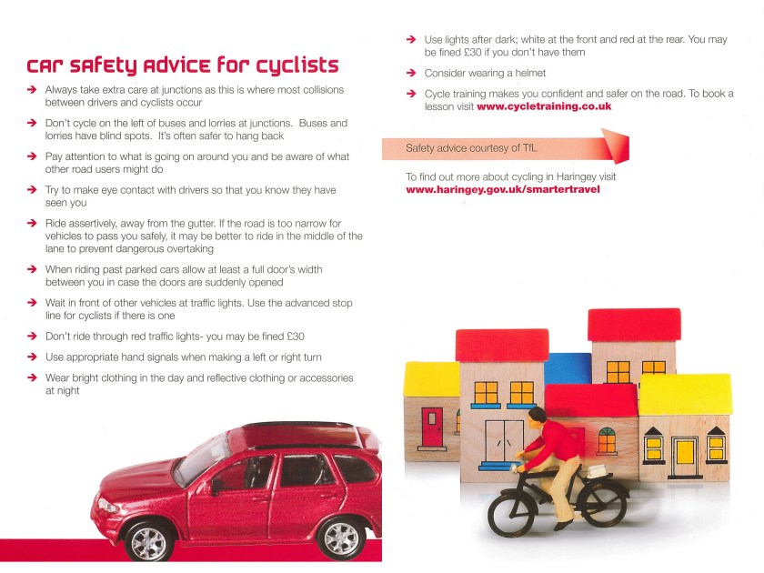 car safety advice for cyclists